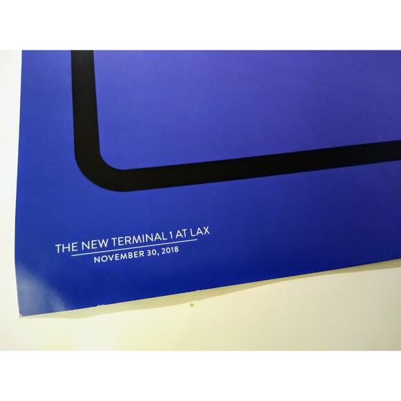 LAX Los Angeles Airport SWA Terminal 1 Renovation Poster, Button, Staff Badge - Picture 4 of 6